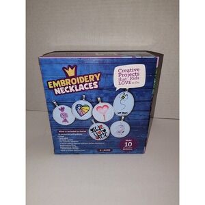 NEW Craftiloo Embroidery Necklace Craft‎ Kit Makes 10